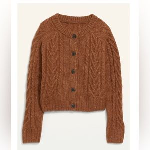 Cable-Knit Cardigan Sweater for Women